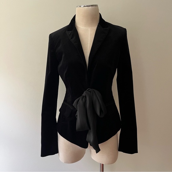 Ann Taylor Jackets & Blazers - Ann Taylor Velvet Blazer 6 Black